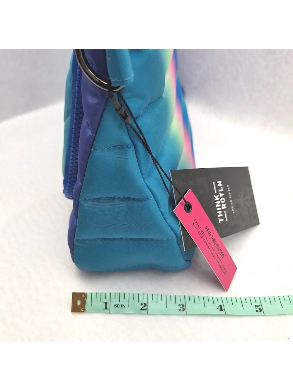 THINK ROYLN Rainbow Quilted 3-in-1 Crossbody Set - Blue Purple Pink Gradient
